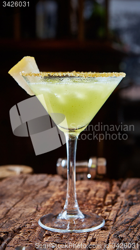 Image of Green margarita melon cocktail 