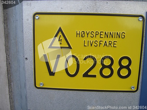 Image of High voltage sign