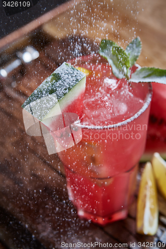 Image of Homemade watermelon lemonade 