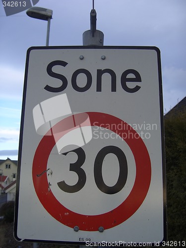 Image of Speed limit sign