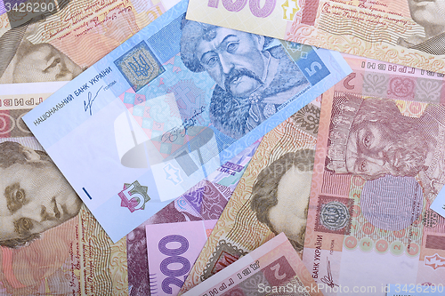 Image of background of the Ukrainian money - UAH