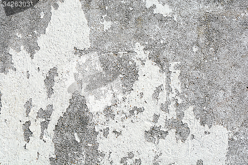 Image of Vintage or grungy white background of natural cement or stone old texture as a retro pattern wall.  It is a concept, conceptual or metaphor wall banner, grunge, material, aged, rust or construction.
