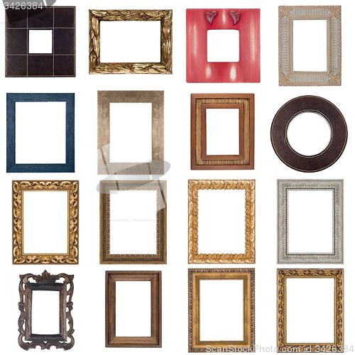Image of Set of wooden frames