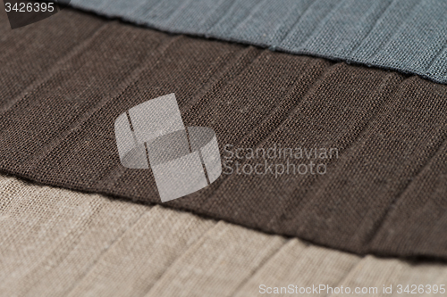 Image of Multi color fabric texture samples