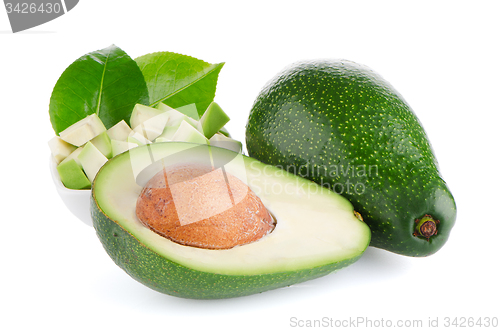 Image of Avocados on white 