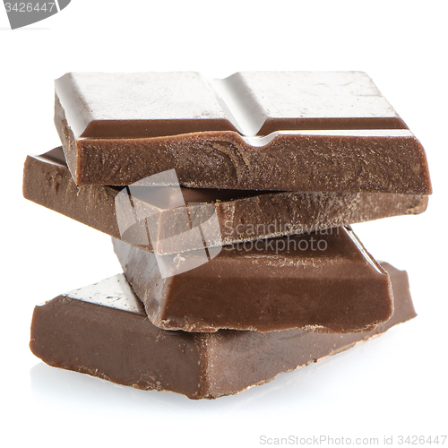 Image of Closeup detail of chocolate parts