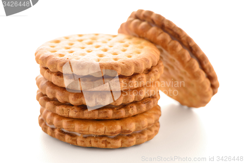 Image of Sandwich biscuits with vanilla filling