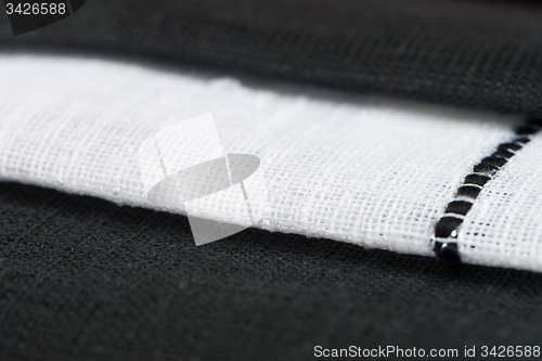Image of White amd black fabric texture