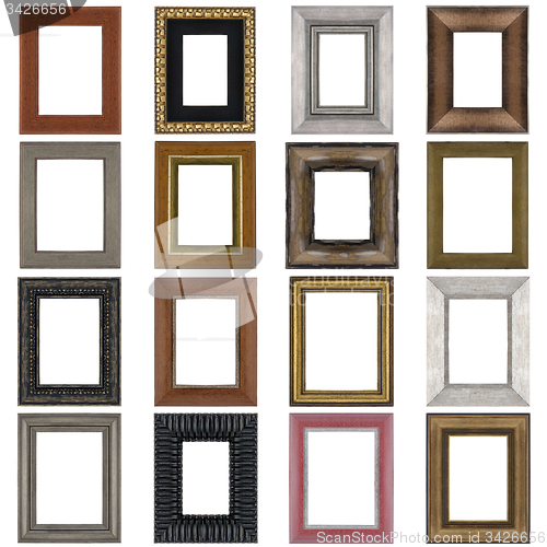 Image of Set of wooden frames