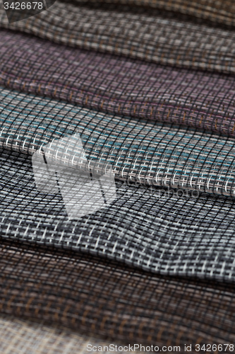 Image of Multi color fabric texture samples