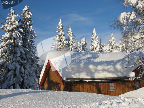 Image of Cottage in the snow