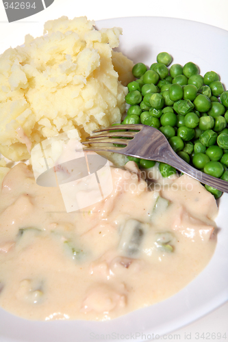 Image of a la king vert potatoes fork