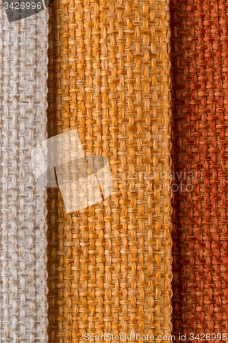 Image of Multi color fabric texture samples