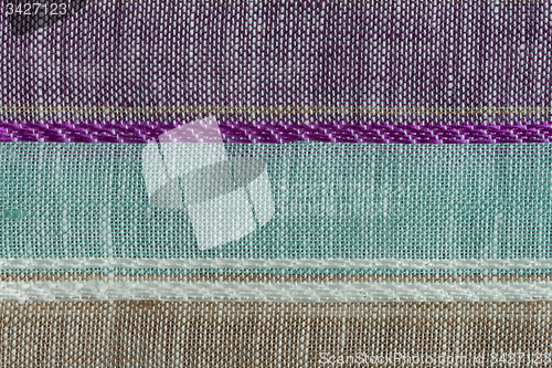 Image of Multi color fabric texture samples