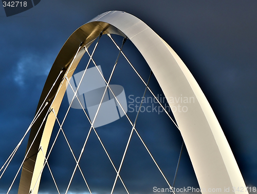 Image of White arch bridge