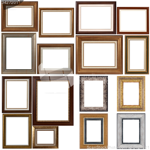 Image of Set of wooden frames