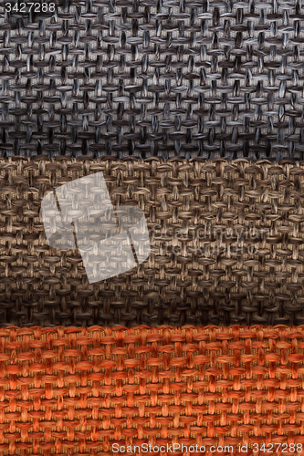 Image of Multi color fabric texture samples