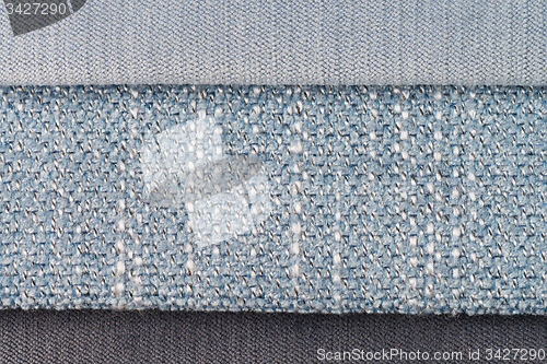 Image of Blue fabric texture