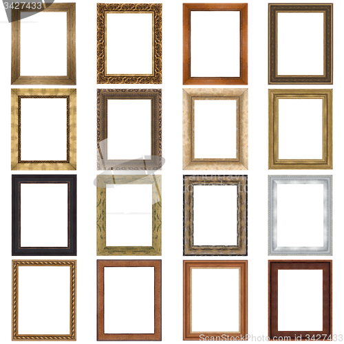 Image of Set of wooden frames