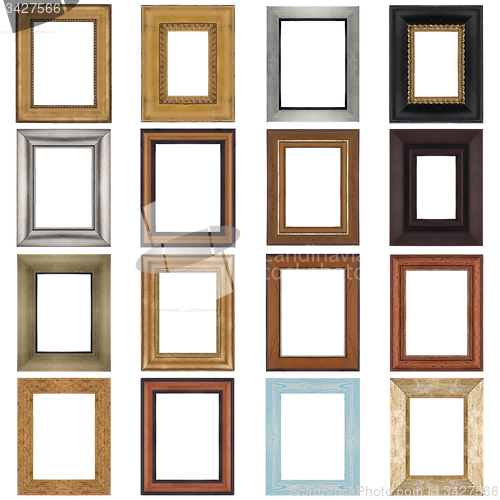 Image of Set of wooden frames