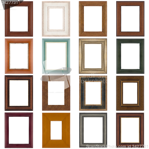 Image of Set of wooden frames