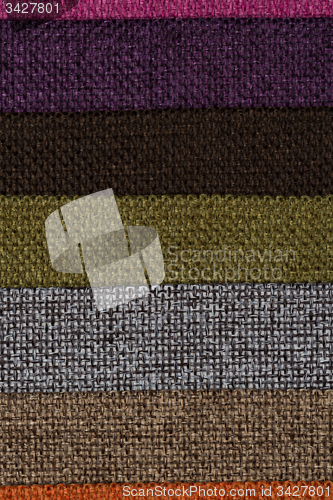 Image of Multi color fabric texture samples