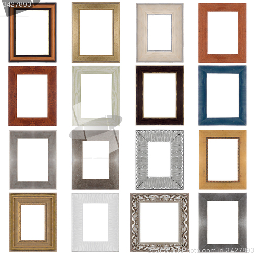 Image of Set of wooden frames