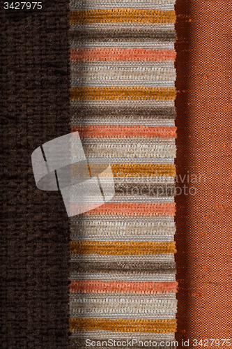 Image of Multi color fabric texture samples