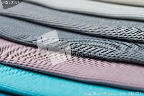 Image of Multi color fabric texture samples
