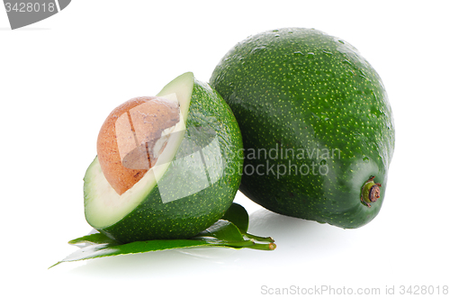 Image of Avocados on white 