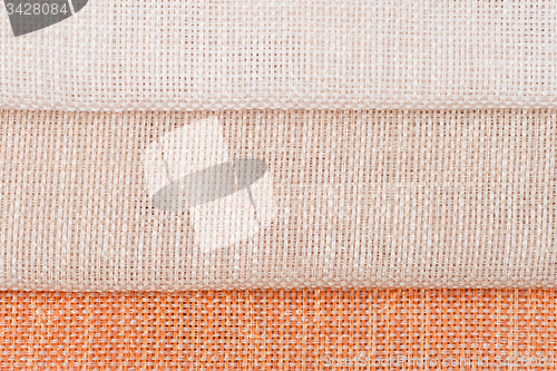 Image of Multi color fabric texture samples