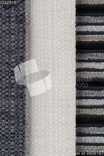 Image of Multi color fabric texture samples
