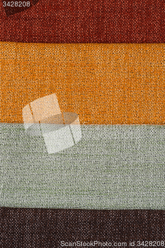 Image of Multi color fabric texture samples