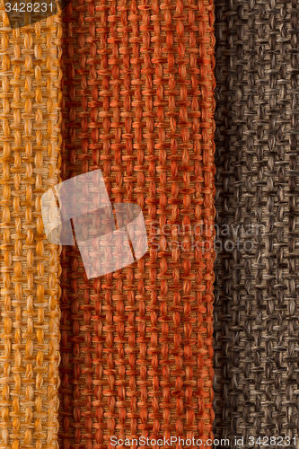 Image of Multi color fabric texture samples