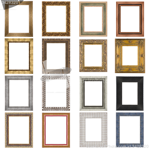 Image of Set of wooden frames