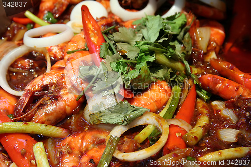 Image of Spicy prawns