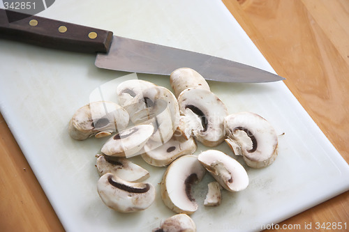 Image of Sliced mushrooms