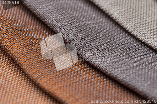 Image of Multi color fabric texture samples
