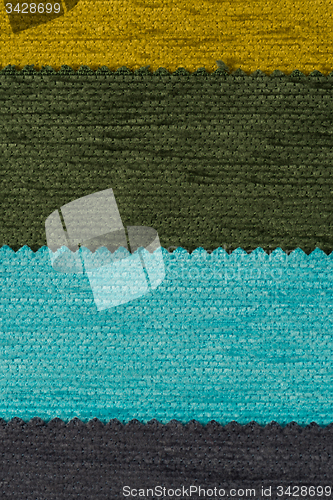 Image of Multi color fabric texture samples