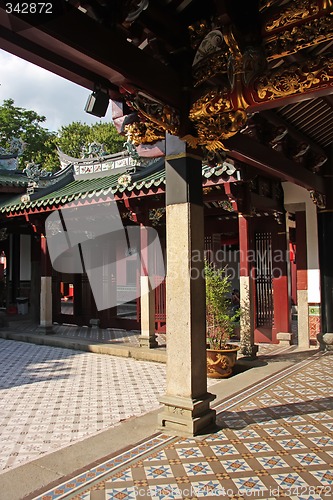 Image of Chinese temple courtyard