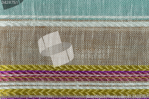 Image of Multi color fabric texture samples