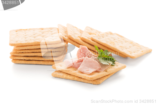 Image of Crackers with Ham