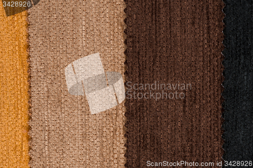 Image of Multi color fabric texture samples