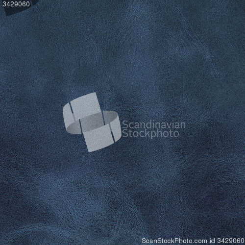 Image of Blue leather texture