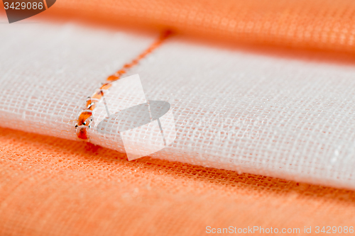 Image of Orange fabric