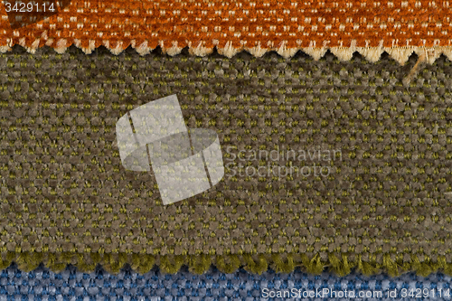 Image of Multi color fabric texture samples