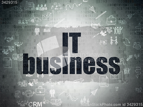 Image of Finance concept: IT Business on Digital Paper background