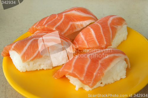 Image of Salmon sushi