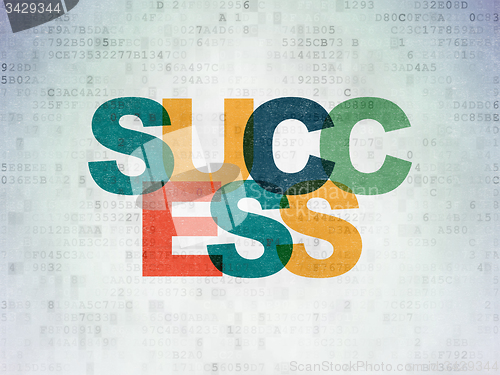 Image of Business concept: Success on Digital Paper background