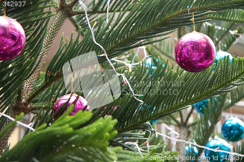 Image of Christmas tree ornaments